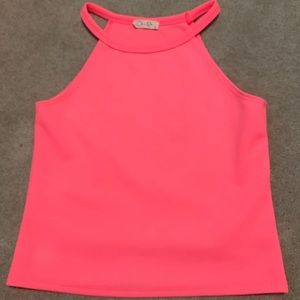 Hot pink tank top